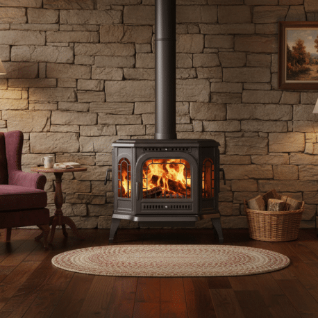 Poêle à bois en fonte 10.5 kW P7 LB ECO KAWMET