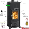 Poêle à bois Emiliana Steel 6.5 kW La Nordica