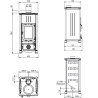 Poêle à bois Emiliana Steel 6.5 kW La Nordica