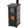 Poêle à bois avec four + plaque de cuisson 12,2 kW Anders Forno Ollaire MBS