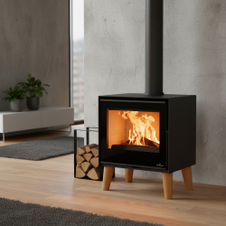 Poêle à bois raccordable 9.5 kW Arus Bronpi