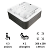 Spa 5 Places modèle Pluto Wellis