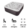 Spa 5 Places modèle Saturn Wellis