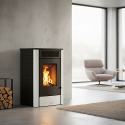 Poêle à granulés pellets Rita 9 kW Bronpi