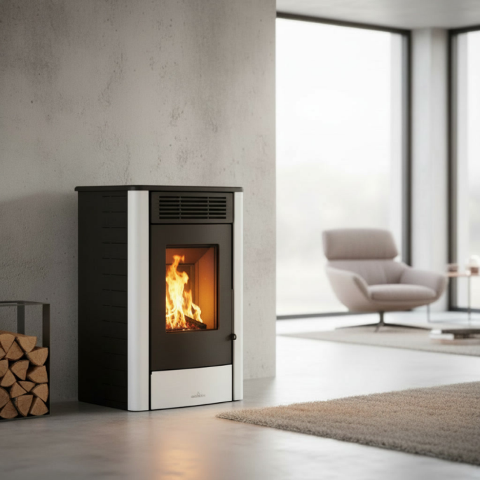 Poêle à granulés pellets Rita 9 kW Bronpi