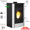 Poêle à granulés pellets Rita 9 kW Bronpi