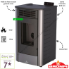 Poêle à granulés pellets Rita 9 kW Bronpi