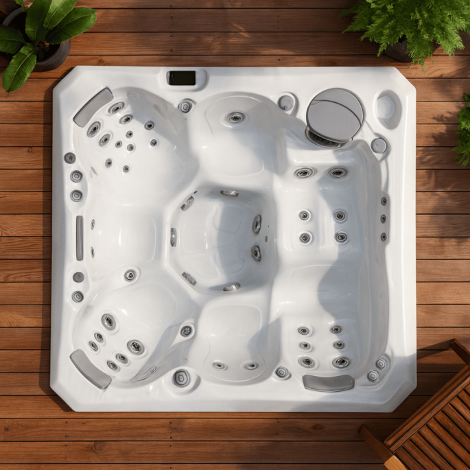 Spa 6 places, 1 Places inclinables / 5 places assises modèle Malaga Wellis