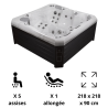 Spa 6 places, 1 Places inclinables / 5 places assises modèle Malaga Wellis