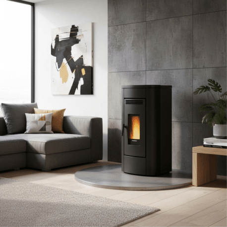 Poêle à granulés ventilé Klaudia 5.0 EVO Extraflame 8 kW