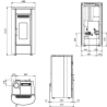 Poêle à granulés ventilé Klaudia 5.0 EVO Extraflame 8 kW