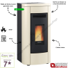 Poêle à granulés ventilé Klaudia 5.0 EVO Extraflame 8 kW