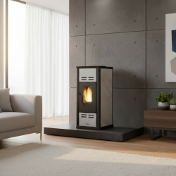 Poêle à granulés ventilé Serafina Petra Evo Extraflame 8 kW