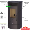 Poêle à granulés pellets Trebol 9 kW BRONPI