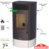 Poêle à granulés pellets Trebol 9 kW BRONPI