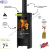 Poêle à bois Godin Mirande 8,5 kW