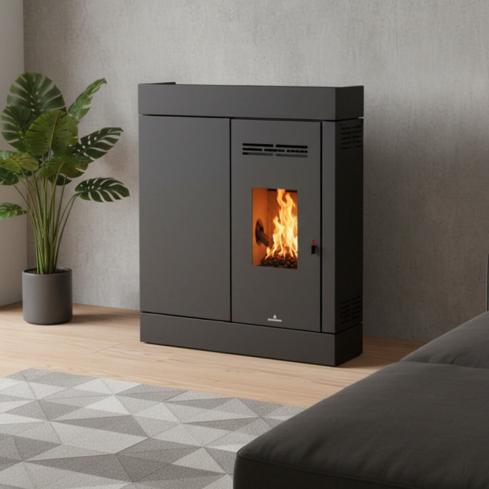Poêle à granulés pellets Cira 8,5 kW Bronpi