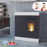 Poêle à granulés pellets Cira 8,5 kW Bronpi