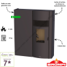 Poêle à granulés pellets Adry 11 kW BRONPI