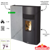 Poêle à granulés pellets Adry 11 kW BRONPI