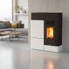 Poêle à granulés pellets extraplat Clara 12.4 Kw Bronpi