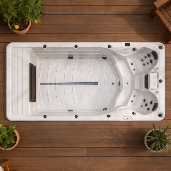 Spa de nage modèle Eros Platinum Spas