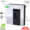 Poêle à granulés Cleo 12.4 kW BRONPI
