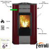 Poêle à granulés pellets PENELOPE 12.8 kW Ferroli