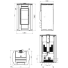 Poêle à granulés pellets PENELOPE 12.8 kW Ferroli