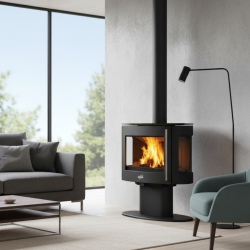 Poêle à bois Coggia 2 étanche 9kW 3 vitres GODIN
