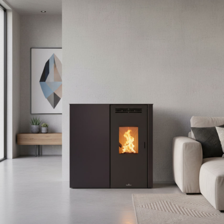 Poêle à granulés pellets BRONPI LUPE 9 KW Extraplat