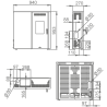 Poêle à granulés pellets BRONPI LUPE 9 KW Extraplat