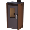 Poêle à granulés pellets NOA 11,7 KW avec accumulateur chaleur fonte Bronpi