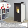 Poêle à granulés pellets NOA 11,7 KW avec accumulateur chaleur fonte Bronpi