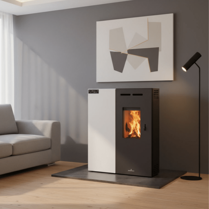 Poêle à granulés Minerva Slim 6,7 kW Bronpi