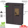 Poêle à granulés Minerva Slim 6,7 kW Bronpi