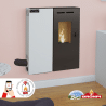 Poêle à granulés Minerva Slim 6,7 kW Bronpi