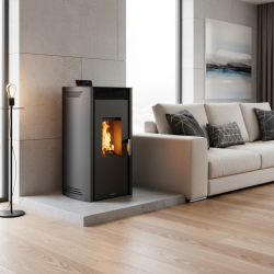 Poêle à granulés pellets NOA Hydro 16 kW Bronpi Poêle à granulés pellets NOA Hydro 16 kW Bronpi