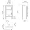 Poêle à bois avec four Tudela 13 kW BRONPI