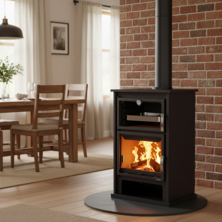 Poêle à bois avec four Suiza 14 kW BRONPI