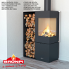 Poêle a bois 7 kW Bombay-E Bronpi