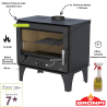Poêle à bois 12,5 kW Sena Plus BRONPI