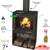 Poêle à bois ventilé Croacia-T Bronpi
