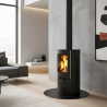 Poêle à bois rond 9 kW Dover-2 Bronpi