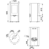 Poêle à bois rond 9 kW Dover-2 Bronpi