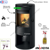 Poêle à bois en Acier Neosen Plus raccordable Invicta
