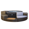 Spa semi-rigide Octopus et son mobilier Netspa