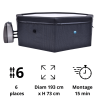 Spa gonflable Octopus 4/6 places de chez Netspa