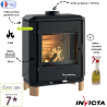 Poêle à bois en Fonte Carolo Zen raccordable Invicta