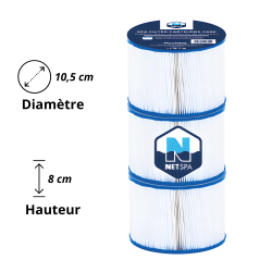 Filtre pour SPA Lot de 3 NETSPA
